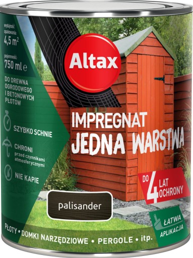 ALTAX Impreg. drevo jedna vrstva 0,75L palisander