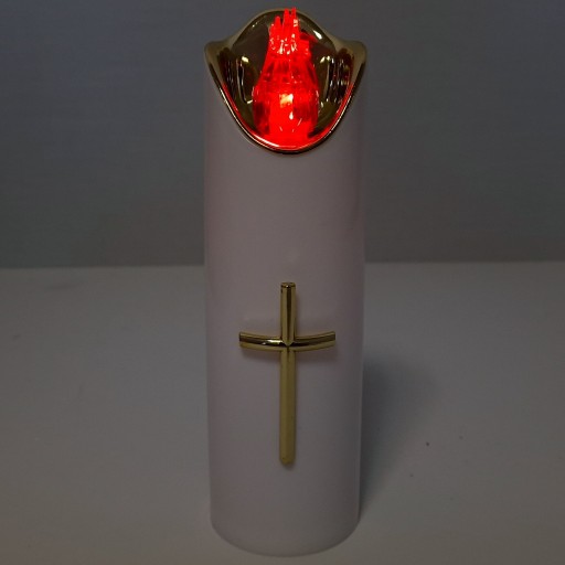 VEĽKÁ LED VLOŽKA SVIEČKY NAPÁJANÁ AKUMULÁTOROU 17cm PRE GRANES VLOŽKY SVIEČKY