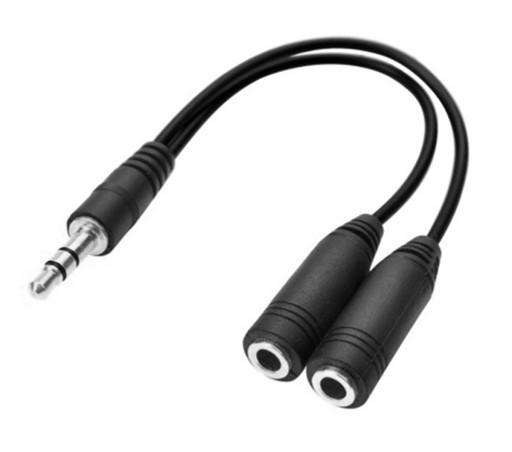 Rozbočovač slúchadiel Jack 3,5 pomocný rozbočovač