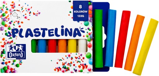 ŠKOLNÁ PLASTIKA PRE DETI OXFORD 8 INTENZÍVNYCH FARIEB 133G x2