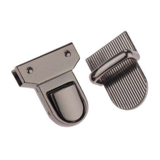 Zapínanie na tašku 32 x 29 mm čierny nikel