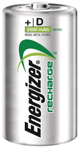 1x ENERGIZER R20 D BATÉRIA 2500 mAh 1,2V