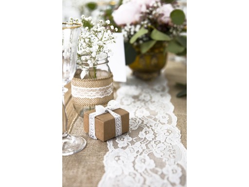 BOXY PRE HOSTÍ BOHO STYLE 10 ks, Prírodné
