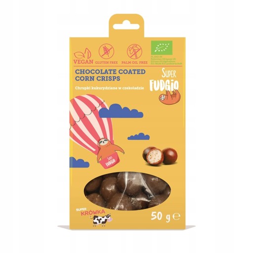 SUPER FUDGIO čokoládové kukuričné chrumky 50 g