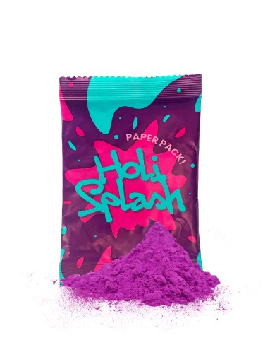 Holi Splash powder Festival of Colors Purple ECO