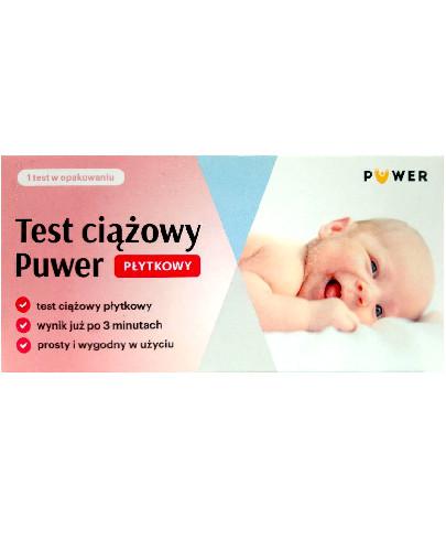 Plate Puwer tehotenský test Výsledok do 3 minút 1 kus