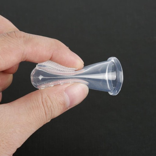 Sada silikónových zubných kefiek pre psov/mačky, 6 cm, 2 ks.