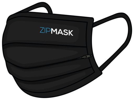 ZipMask Maska na zips JEDZTE A PITE bezpečne
