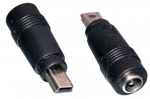 DC ADAPTÉR 2.1/5.5 zásuvka - mini USB zástrčka (3532)