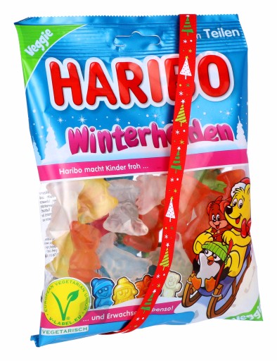 HARIBO Winterhelden Vianočné ovocie Jelly Beans Heroes of Winter 175g