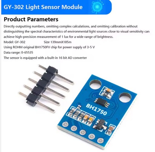 SENZOR GY-302 BH1750 SENZOR INTENZITY SVETLA