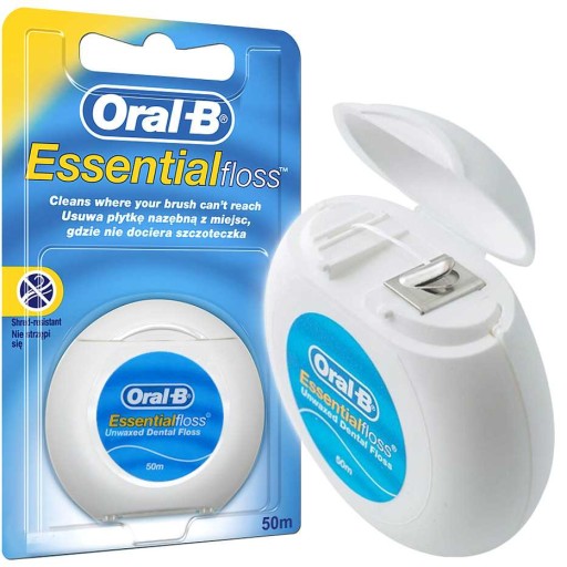 ORAL-B ESSENTIAL FLOSS VYZTUŽENÁ ZUBNÁ niť 50M