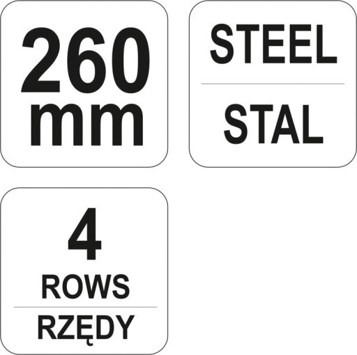 Drôtená kefa, oceľový drôt, 4 rady