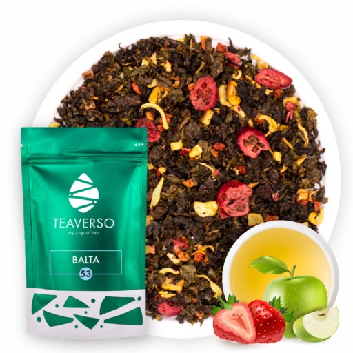 OOLONG LISTOVÝ ČAJ NOCI A DNI BRUSNICE JAHODA BALTA TEAVERSO 50G