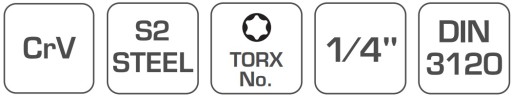 1/4 ZÁSUVKA S TORX BITOM T27 HT1S646 Hogert