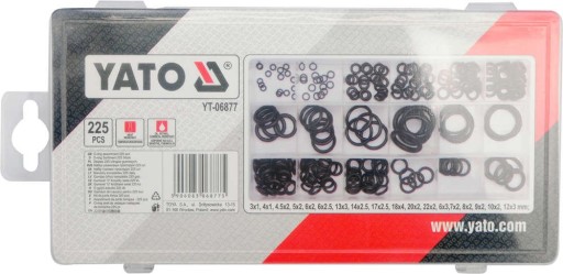 SADA GUMOVÝCH O-KRÚŽKOV 225 KS. YATO YT-06877