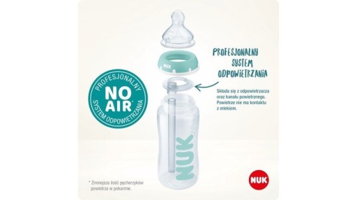 NUK SET S PROFESIONÁLNYM ADAPTÉROM NA FĽAŠU PROTI KOLIKE + KEFA