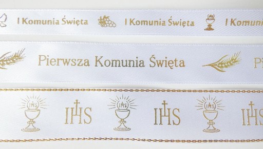 IHS ozdobná stuha prvého svätého prijímania 18mm 22m