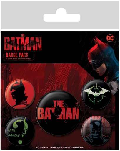 Sada 5 originálnych odznakov The Batman