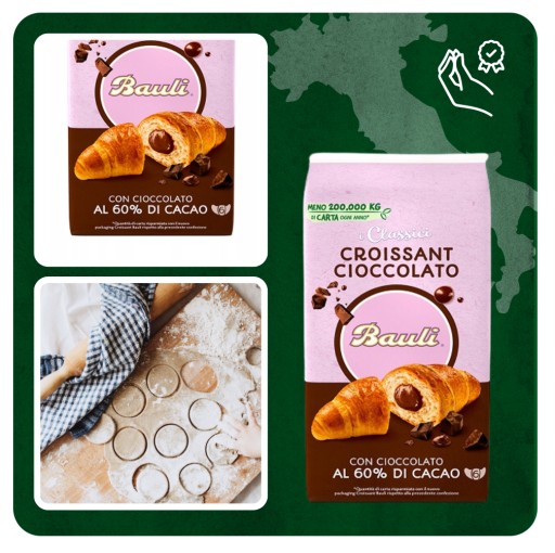 Bauli croissanty s čokoládou Croissant Cioccolato X6 300 gr