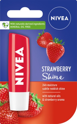 NIVEA STRAWBERRY Shine ochranný rúž 4,8 g