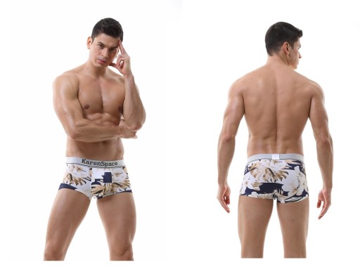 SEXY PÁNSKE JEMNÉ VZOROVANÉ BOXERKY XL