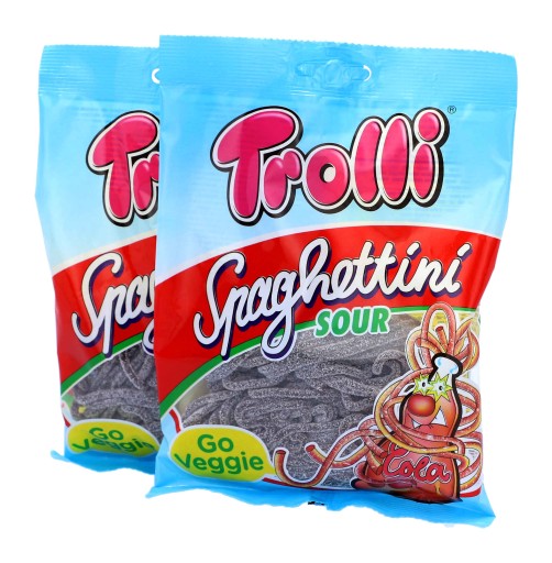 Cola Cola Jelly Sour TROLLI Spaghettini 100g DE