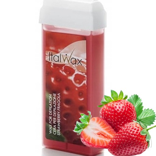 ItalWax depilačný voskový valček Jahoda 100ml