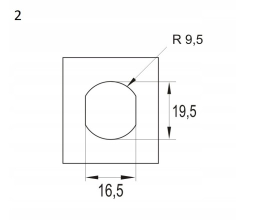 Kazetový zámok so závorou na krabicu, skrinku, SISO trojhranný kľúč