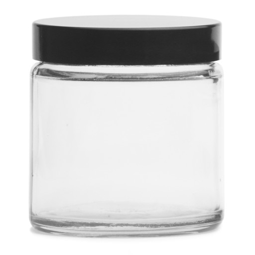Bezfarebná sklenená dóza na sójové sviečky, 120 ml