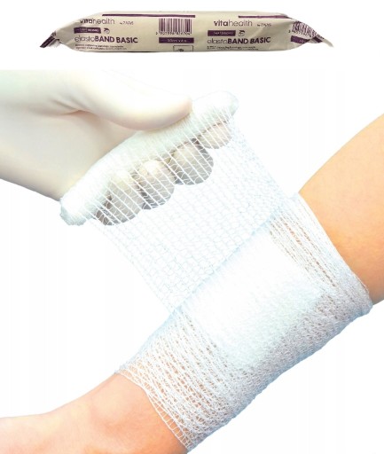 NÁVRH ELASTOBAND ZÁKLADNÁ PLETENÁ BANDÁŽ NOSNÁ PLETENÁ PÁSKA 10cm x 4m