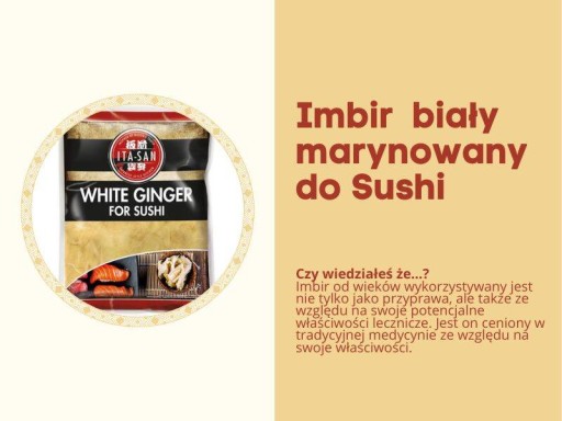 Nakladaný biely zázvor na sushi Nakladaný zázvor veľké balenie 1,5kg/1kg