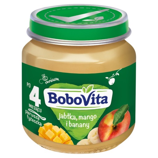 Dezert Jablká, banány a mango Bobovita 125g