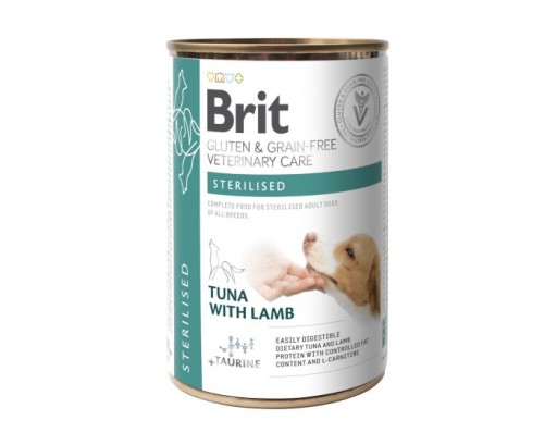BRIT Grain Free Veterinary Care Sterilizovaný tuniak s jahňacím mäsom 400 g