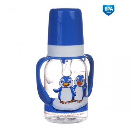 Detská fľaša na kŕmenie kontinentov s rúčkami 120 ml Canpol 11/824