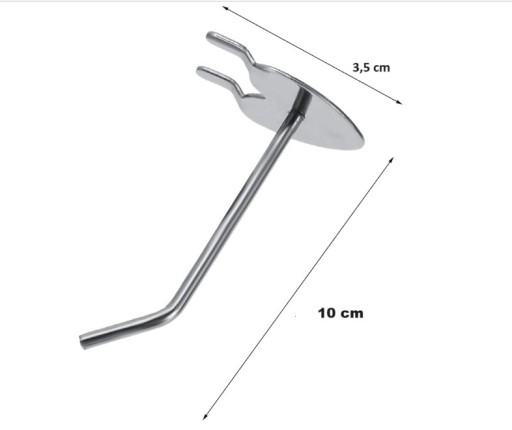 10 CM PERFOROVANÝ HÁČKOVÝ PRÍvesok NA STOJAN S PERFOROVANÝM TALÍČKOM 10 KS