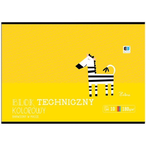 Technický blok A4 10k 180 g farebné listy BEBE