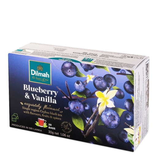 Čaj Dilmah Čučoriedka Vanilka Ex20 s príveskom