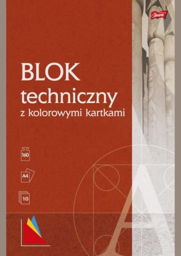 TECHNICKÝ BLOK FARBA A4 LIST 160g/m2-0019