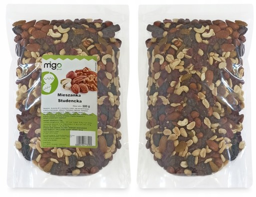 STUDENT MIX 500g - MIX sušeného ovocia a orechov - MIGOgroup