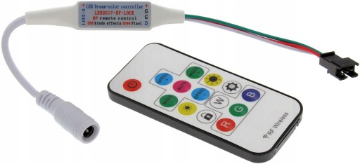 Magic RGB ovládač 3pinový LED ovládač WS2811 Diaľkové ovládanie WS2812