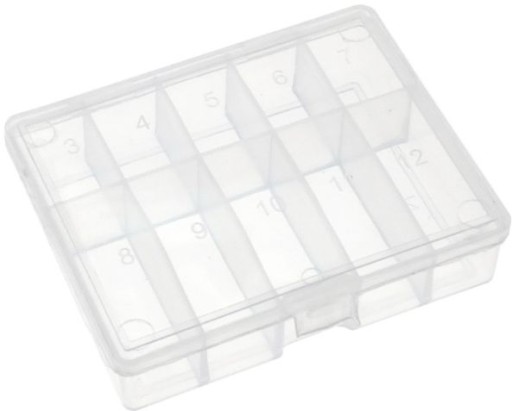 Organizér 10 priehradiek 59x47x15 mm OR34