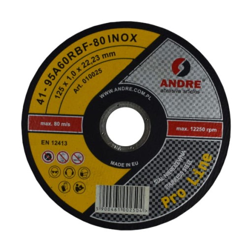 ANDRE REZNÉ DISKY 125x1,0x22,2 INOX 1 ks