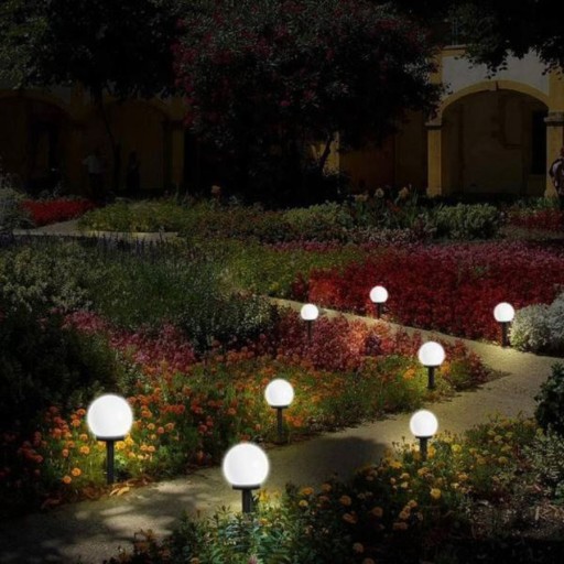 Solárne LED záhradné guľové svietidlo IP44 15cm