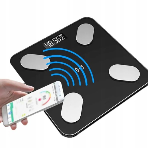 SMART SMART KÚPEĽŇOVÁ VÁHA PRE APLIKÁCIU LCD DISPLEJ BLUETOOTH