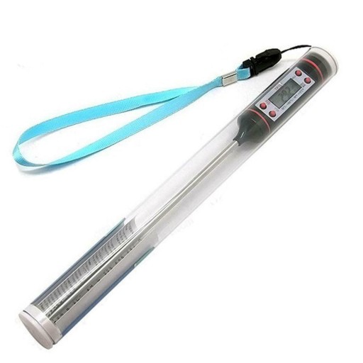 DIGITÁLNY KUCHYNSKÝ TEPLOMER NA MÄSO, REZANÉ VÍNO, LCD SONDA -50°C - 300°C
