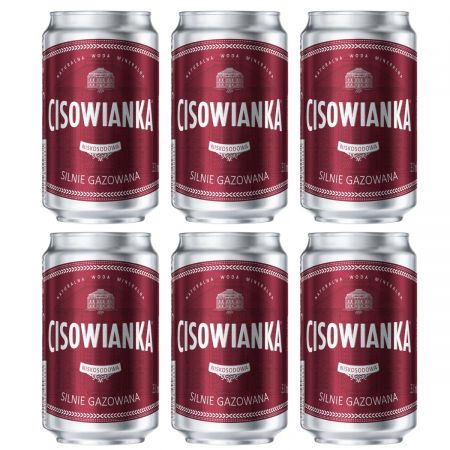 Cisowianka silne sýtená minerálna voda Balenie 6x330ml