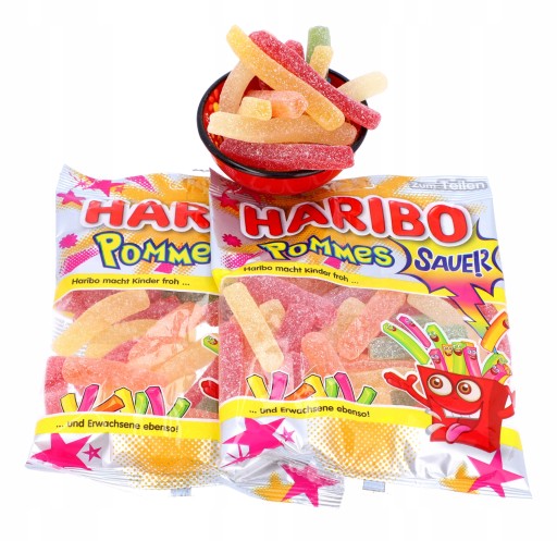 HARIBO Fruit Jelly Sour Fries 175g z Nemecka