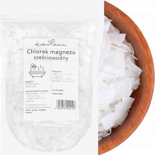 CHLORID HORČÍK HEXAHYDRÁT ZDRAVOTNÁ KUCHYŇA 1kg HORČÍKOVÁ SOĽ DO KÚPEĽA