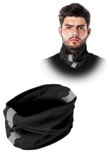 Šatka na tvár čierny multifunkčný golier